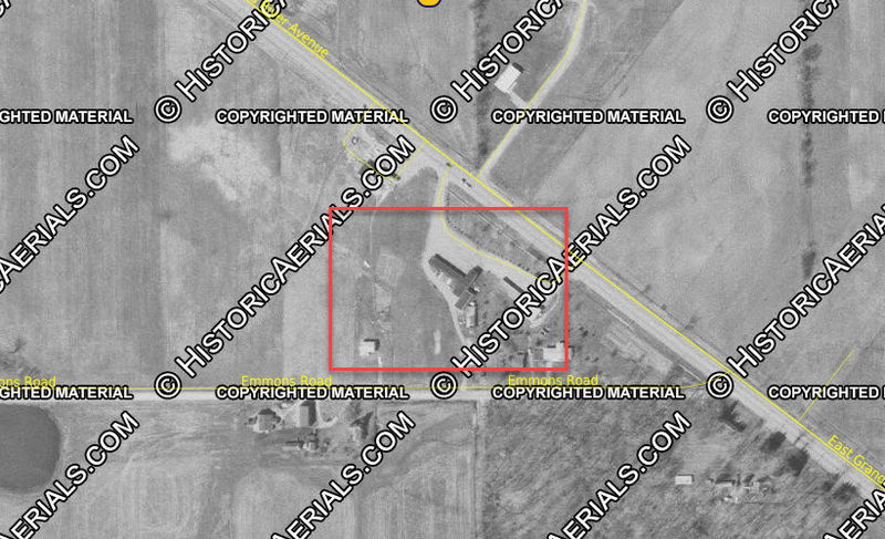 Crest Motel (Bethel Suites) - 1967 Aerial (newer photo)